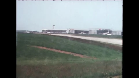 Airport Hangar View Stock Footage 278399360