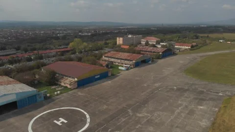 Airport hangars 3 Stock Footage 260164357