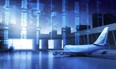 Airport Stock Illustration
