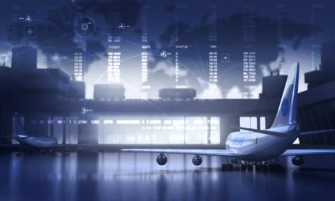 Airport Stock Illustration