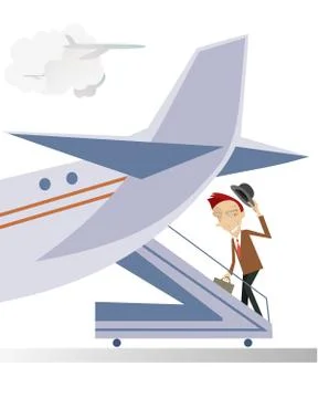 In the airport Illustrazione stock