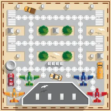 Airport. Stock Illustration