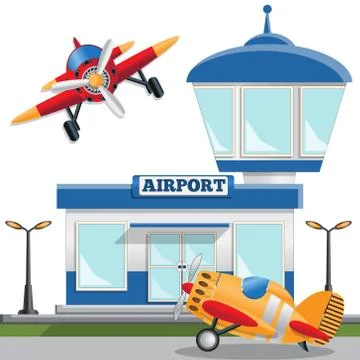 Airport. Stock Illustration