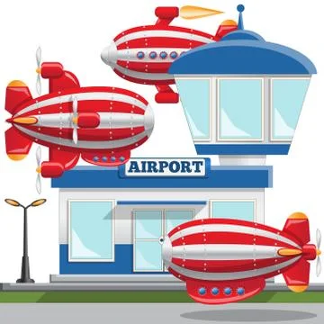 Airport. Stock Illustration