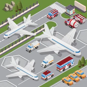 Airport. Stock Illustration