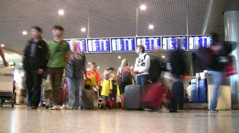 Airport indicator board Stock Footage 263453