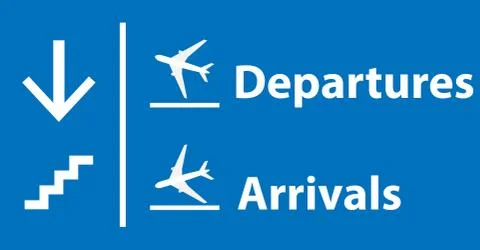 Airport information panel Stock Illustration