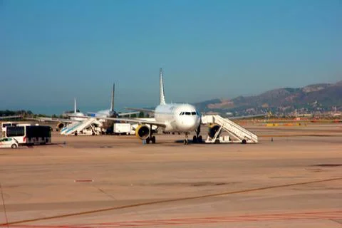 A airport infrastructure Stock Photos