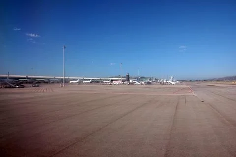 A airport infrastructure Stock Photos