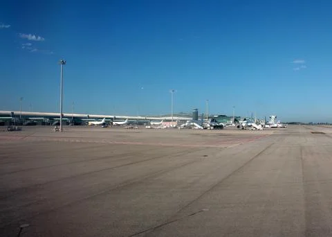 A airport infrastructure Stock Photos
