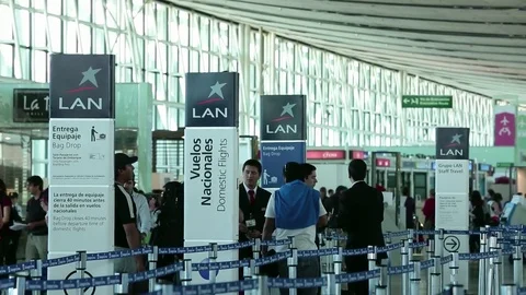 Airport interior Stock Footage 77050477