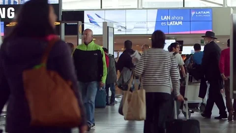 Airport interior Stock Footage 77053513