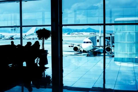 Airport interior 스톡 사진