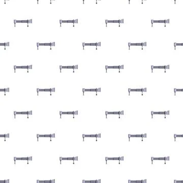 Airport jet bridge seamless pattern connecting terminal Stock Illustration
