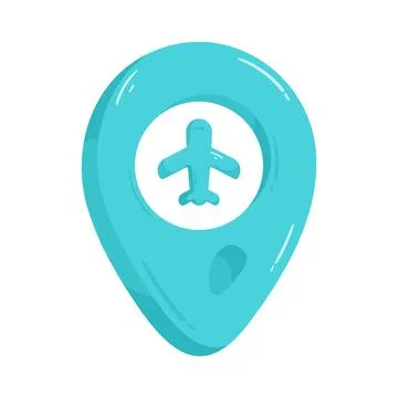 Airport location Stock Illustration