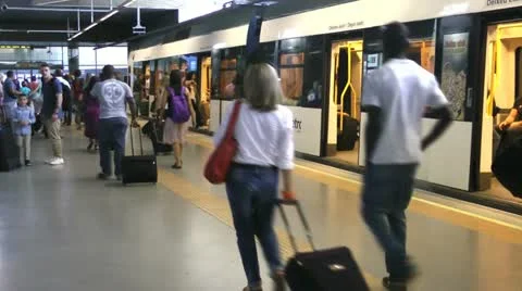 Airport Metro Stock Footage 12032665