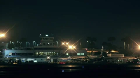 Airport At Night 動画素材 6530083