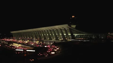 Airport Night Video stock 64922613