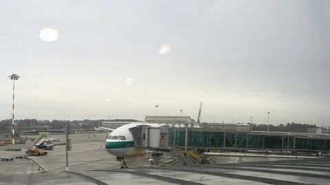 Airport operations timelapse Stock Footage 69770655