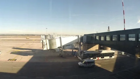 Airport operations timelapse Video stock 70605082