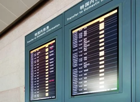 Airport Panel Stock Photos