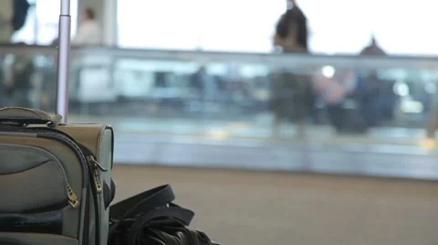 Airport Passengers Stock Footage 7749214