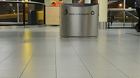 Airport passengers Stock Footage 18092003