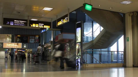 Airport passengers Stock Footage