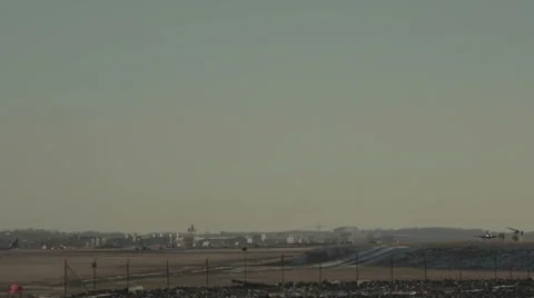 Airport - Plane Taking Off Stock Footage 65049566