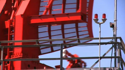 Airport Radar Tower, Close 스톡 동영상 375927