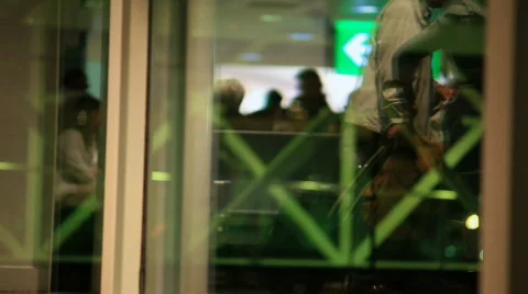 Airport reflections Stock Footage 867002