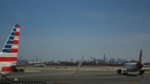 Airport with Runway Stock Footage 66729981