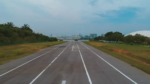 Airport Runway Stock Footage 81321958