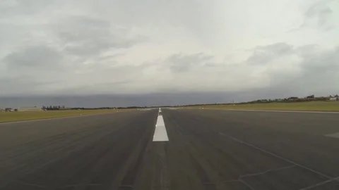 Airport Runway View Stock Footage 122631293
