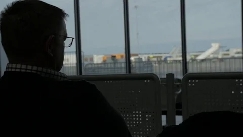 Airport Scene Stock Footage 75191722