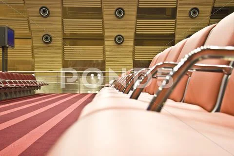 Airport seat rows Stock Illustration