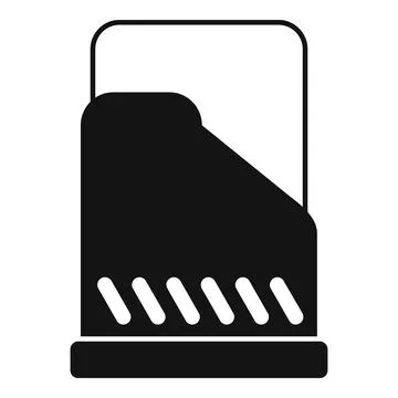 Airport security body scanner for checking passengers icon Stock Illustration