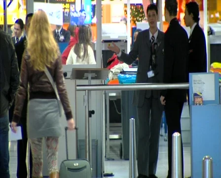 Airport security check Stock Footage 516556
