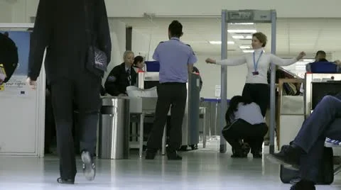 Airport security | Stock Video | Pond5