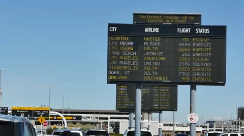 Airport signage Stock Footage 48468158