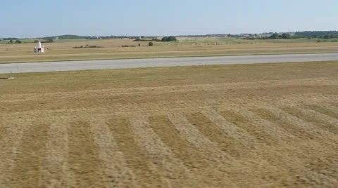 Airport takeoff Stock Footage 12634283