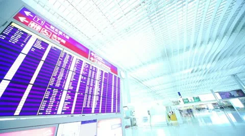 Airport Terminal Stock Footage 11522098