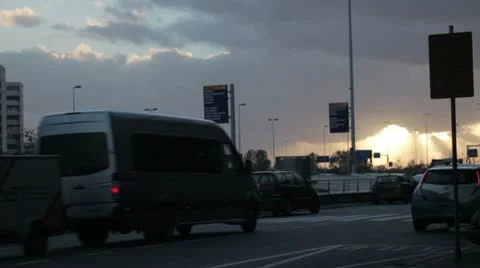 Airport terminal Stock Footage 12380038