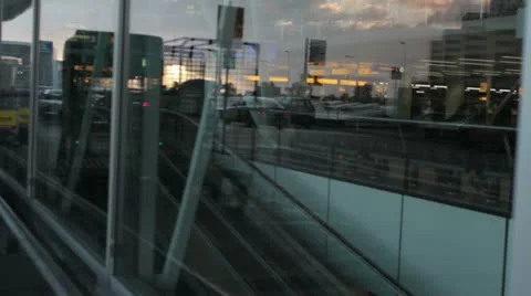Airport terminal Stock Footage 12380069