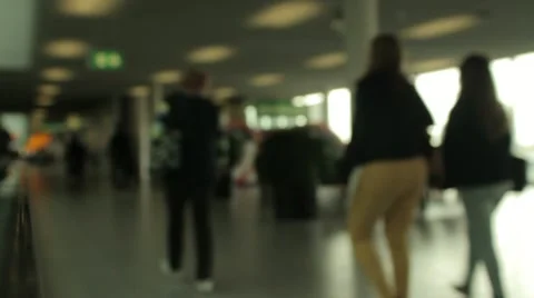 Airport terminal Stock Footage 12380100