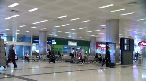 Airport terminal Stock Footage 18580569
