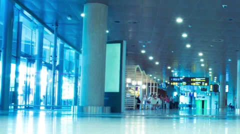 Airport Terminal Stock Footage 34395270
