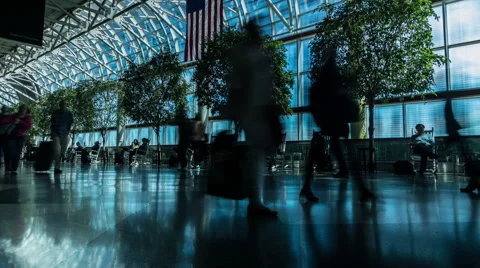 Airport Terminal Stock Footage 62875289