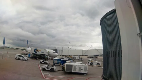 Airport terminal Stock Footage 127074391