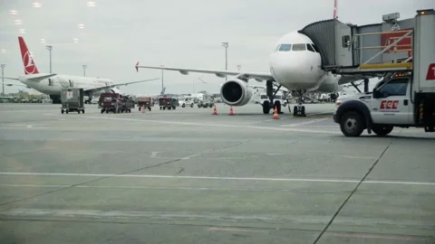 Airport terminal Stock Footage 232871846